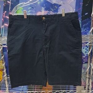 Hudson & Barrow NYC Navy Cotton Chino Shorts